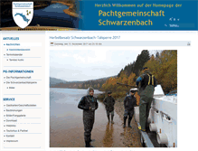 Tablet Screenshot of pg-schwarzenbach.de